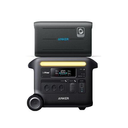 Kit Powerstation Anker SOLIX F2600+BP2600, Batterie 5120 Wh (0% MwSt)