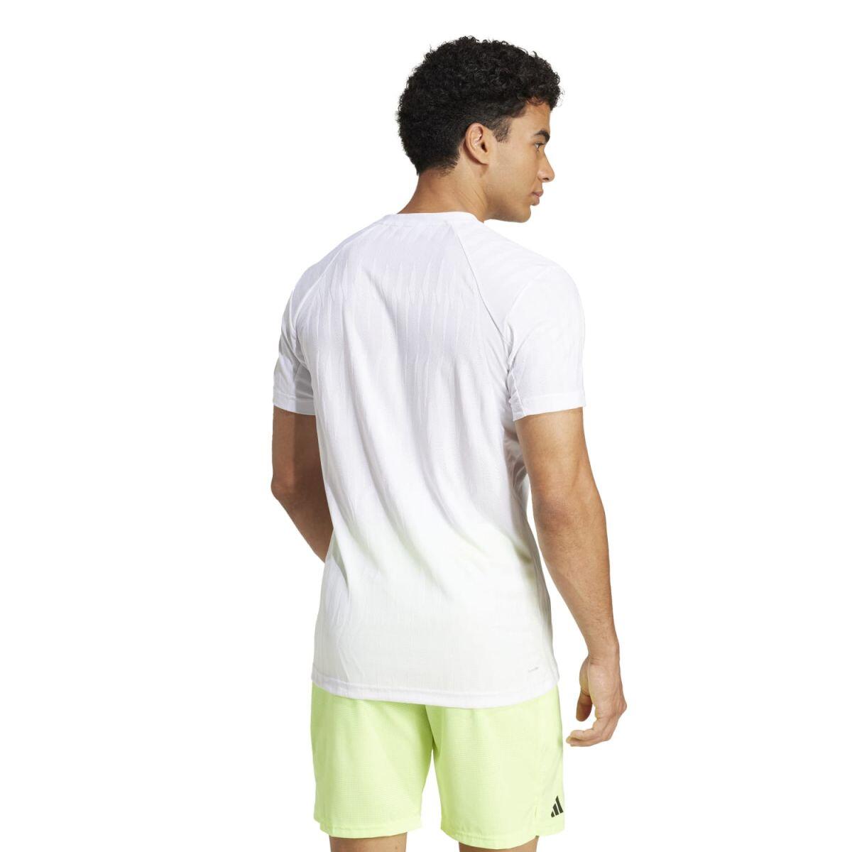 T-shirt - Tennis - Hommes - Coupe Freelift - Léger, respirant - Blanc 2/5