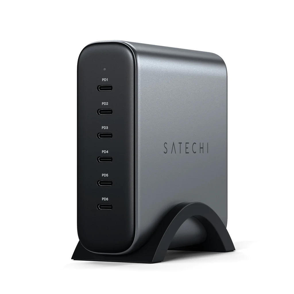 Carregador satechi 200w usb-c 6-port gan charger