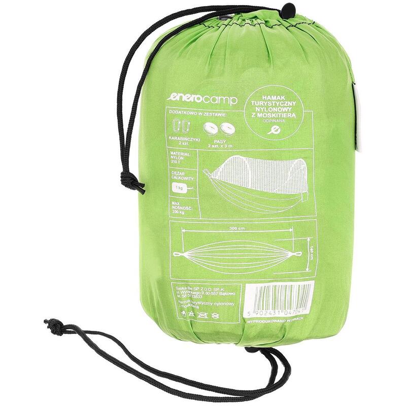 Hamak turystyczny z moskitierą Enero Camp 300x140 cm