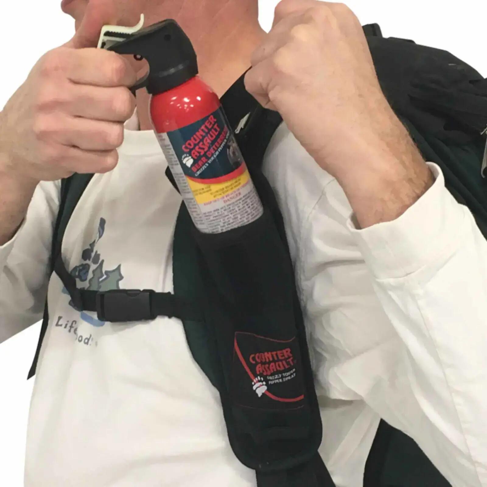 Uniwersalne etui na spray na niedźwiedzie, mocowanie na pierś, Counter Assault 3/7