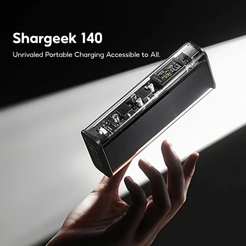 Shargeek 140 – Power bank portatile 20.000mAh, USB-C e USB-A, compatta 3/7