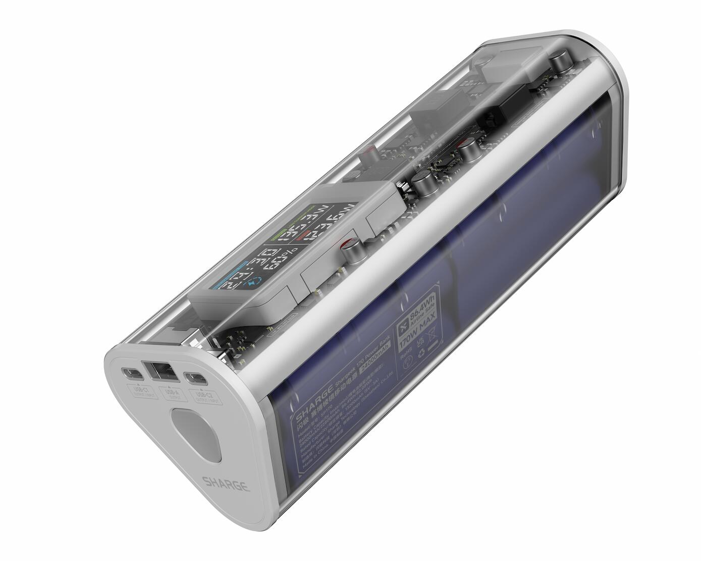 Shargeek 170 Power Bank – Fast Charging, 24,000mAh, USB-C & USB-A, IP66 2/7