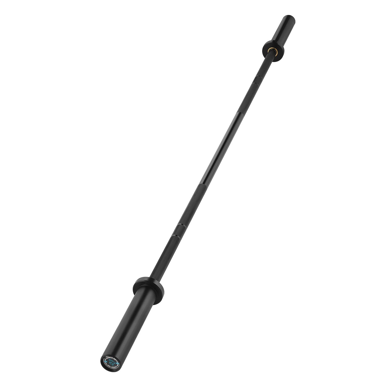 FITNESS TECH Barra de técnica black 1.8m*28mm 2 rodamientos 45Kg Fitness Tech