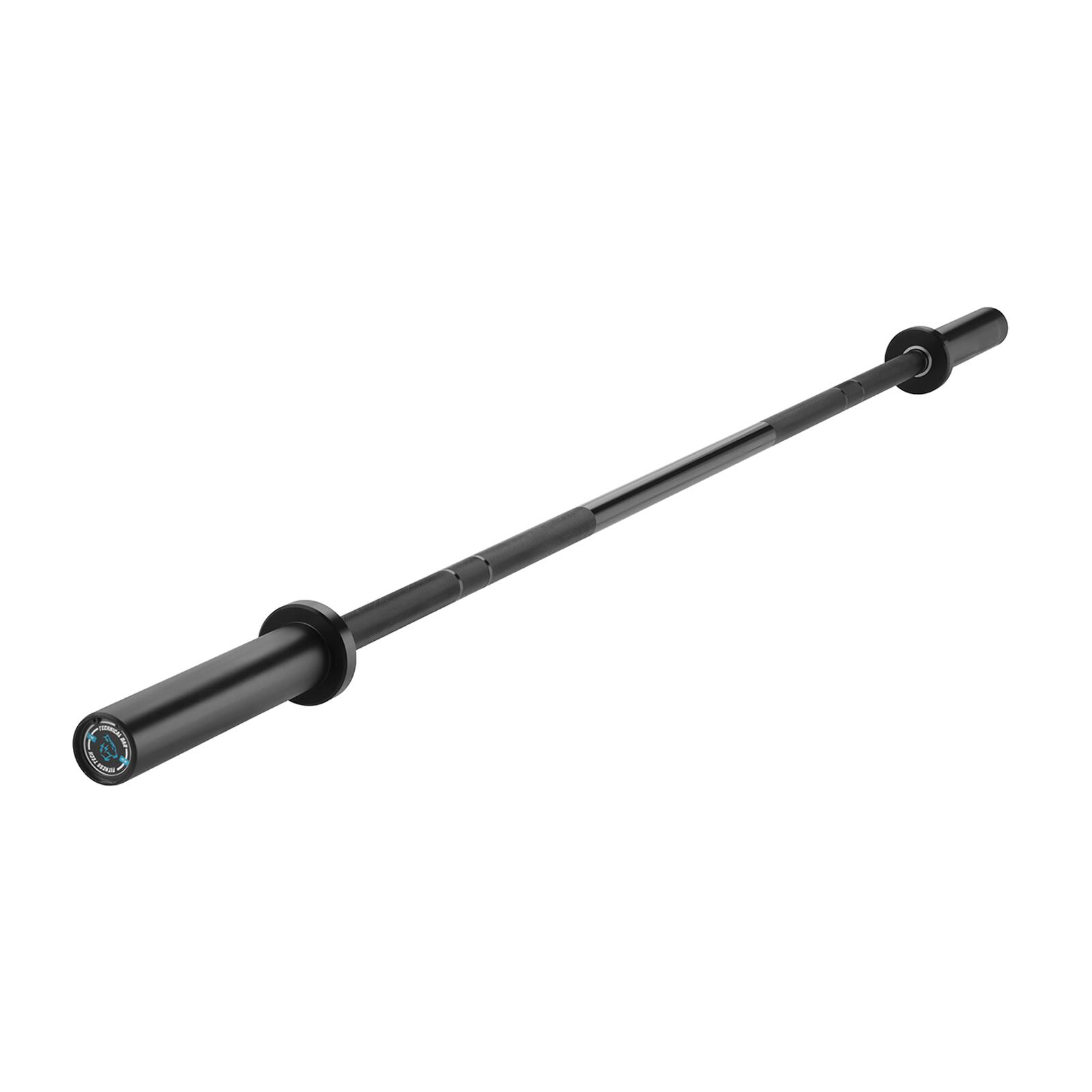 Barra técnica Black 1,8m × 28mm, 2 rolamentos, 45kg Fitness Tech 6/7