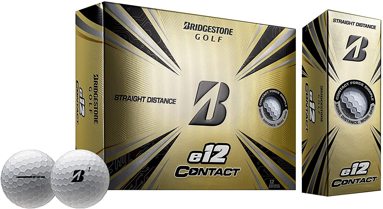BRIDGESTONE PALLA DA GOLF E12 CONTATTO X12 BIANCA