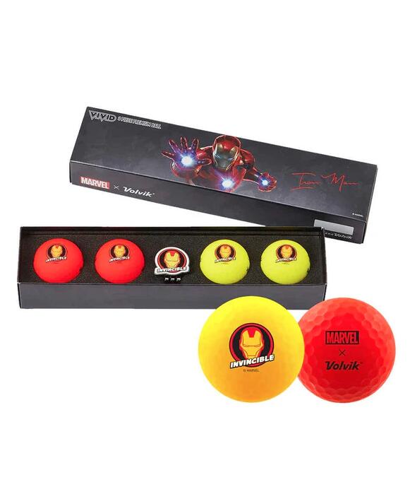VOLVIK Volvik VIVID Marvel Iron Man Box Golfballen