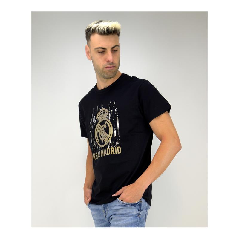 Das T-Shirt mit dem Real Madrid-Wappen – schwarz-gold 2/5