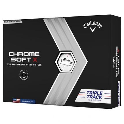 Balles blanches Callaway Chrome Soft X Triple Track