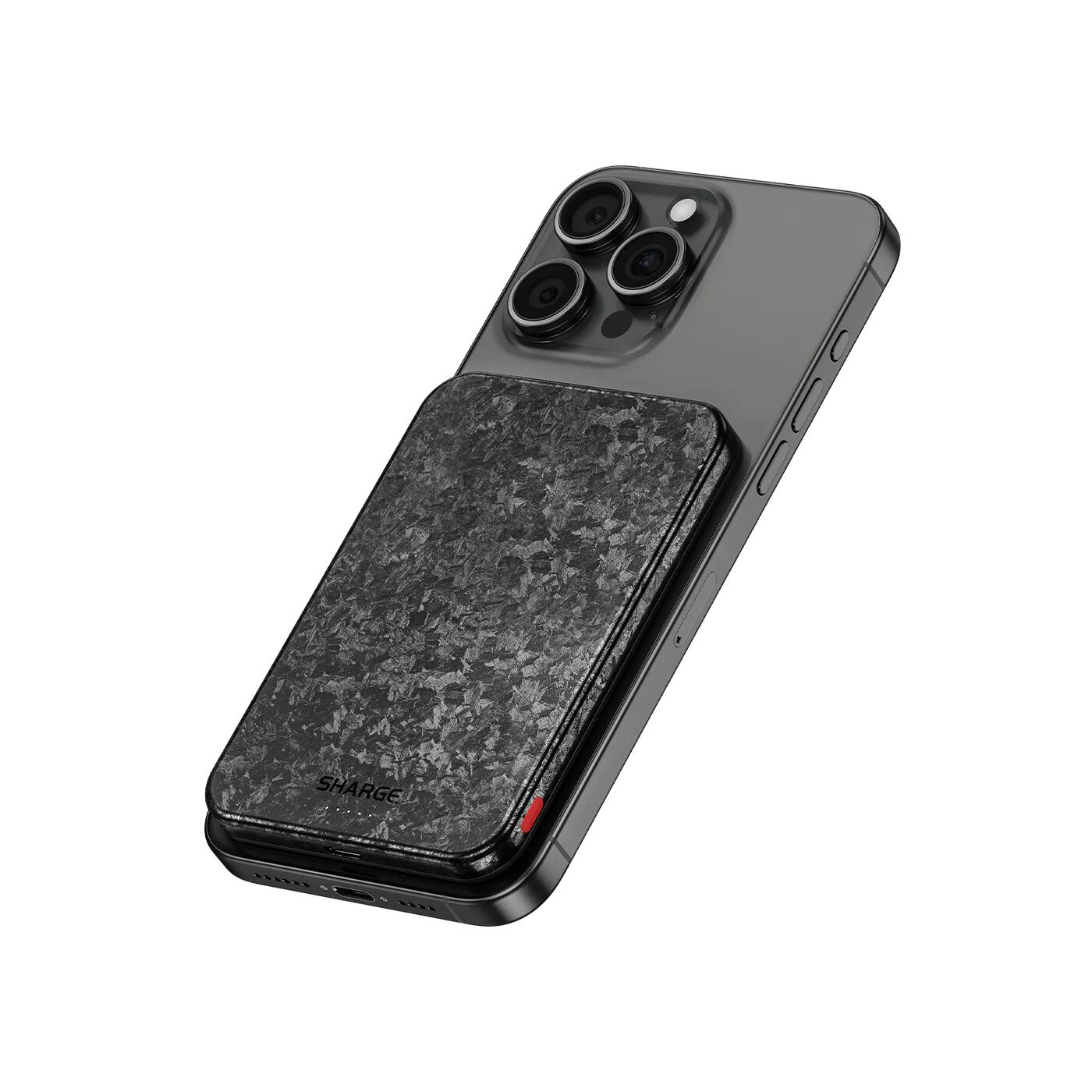 SHARGE CarbonMag 5K – Power bank 5.000mAh, MagSafe, wireless e USB-C