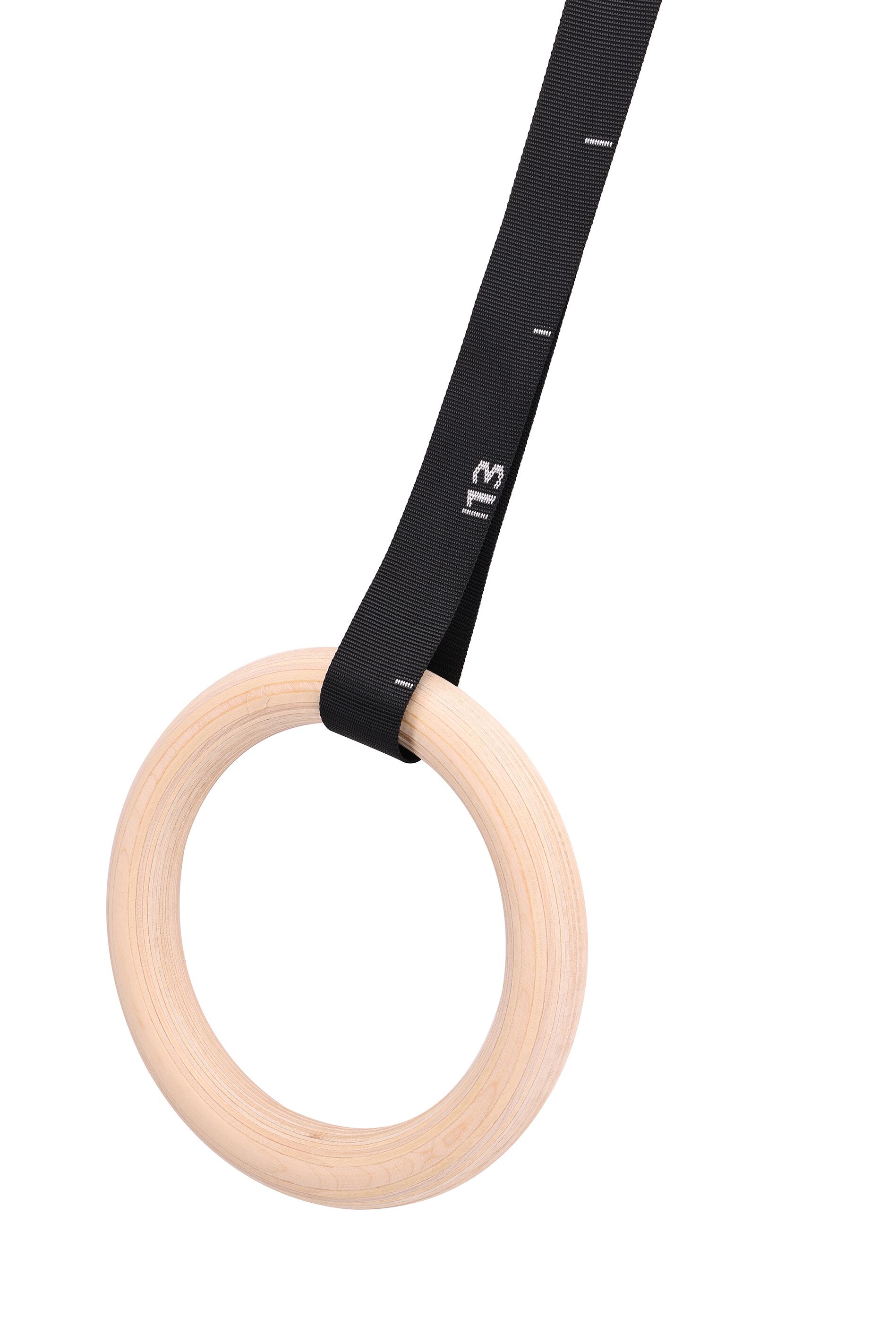 Anneaux en Bois Cross Training Fitness Tech 4/7