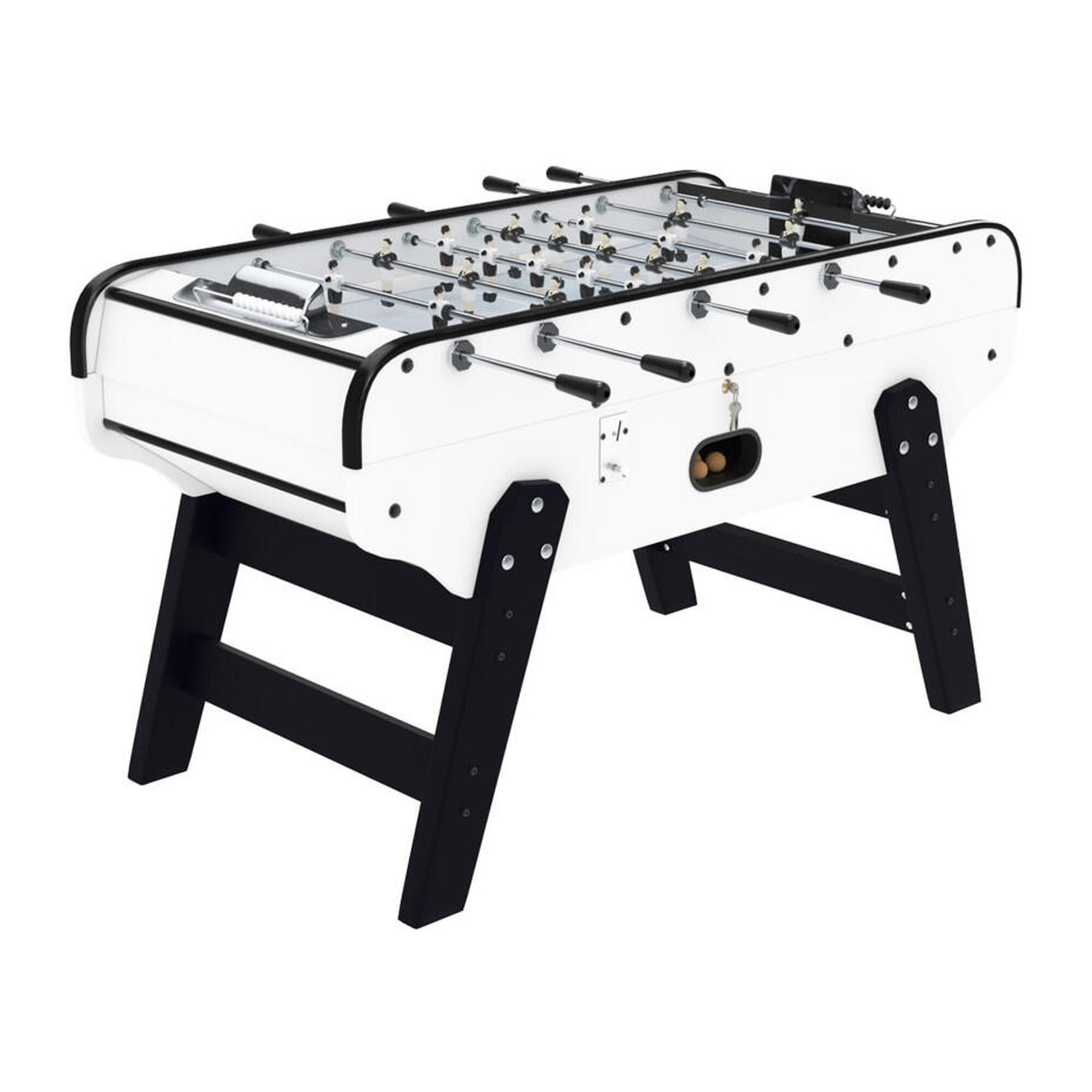 Mister Babyfoot - Baby Foot Bistrot Blanc Avec Monnayeur - Table De Baby-foot - Blanc - Taille Unique - Decathlon
