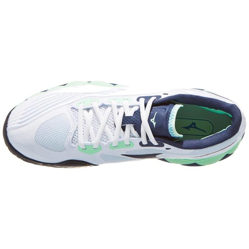 Zapatillas Mizuno Wave Enforce Tour 2 Clay Blanco Verde Azul 2/5