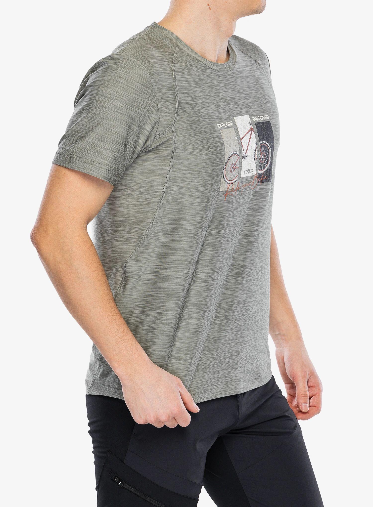 Koszulka szybkoschnąca męska CMP Toto T-Shirt Melange Stretch Jersey 3/6
