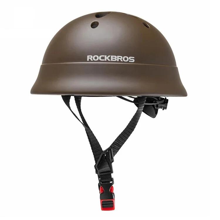Rockbros - Casque De Vélo Pour Enfants Avec Absorption Des Chocs - Marron - Casque - Marron - Decathlon
