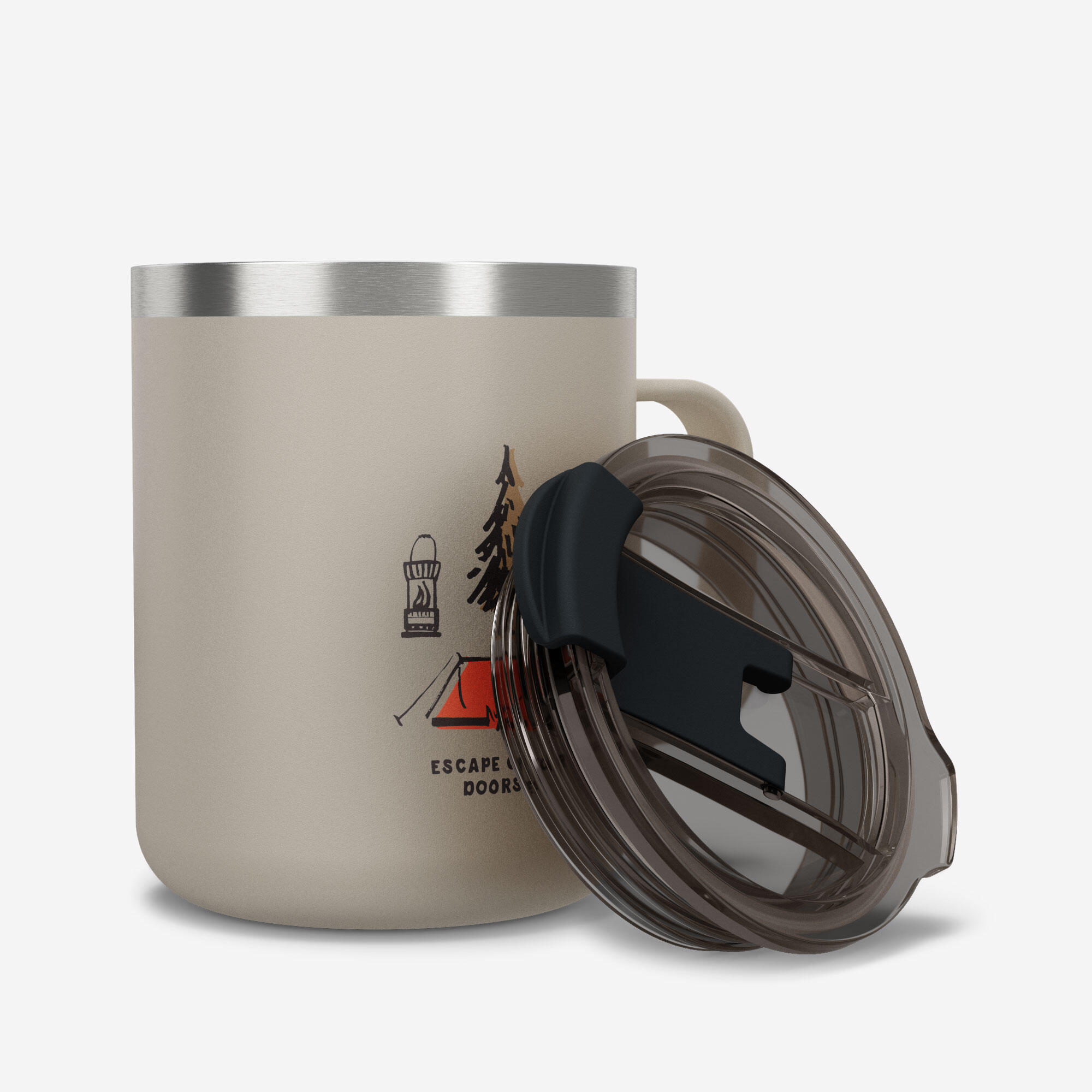 Second Life - Kubek termiczny Quechua 900 0,35 l nierdzewny - Stan Doskonały 2/5