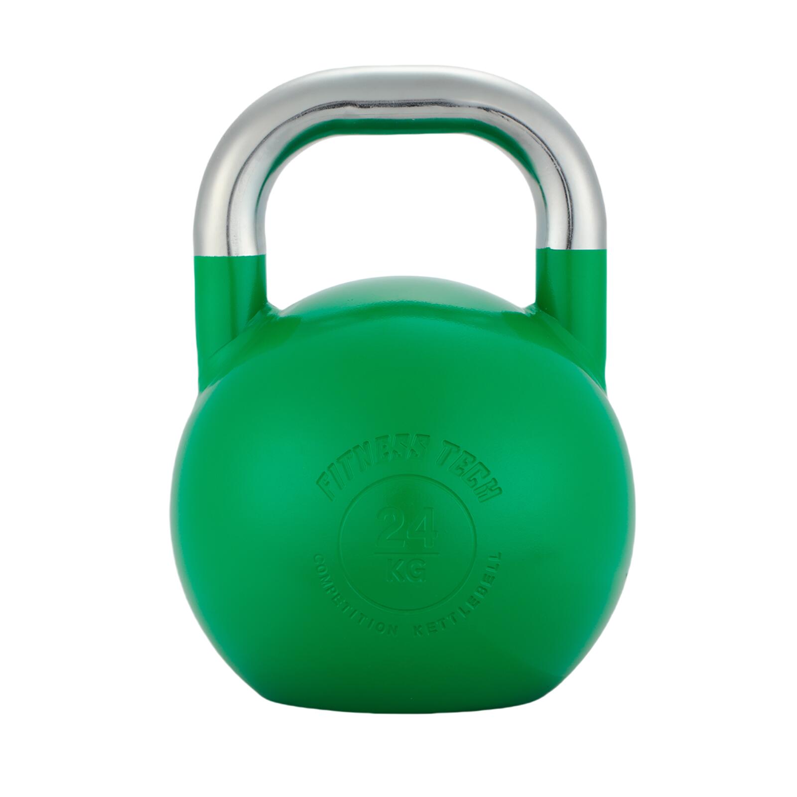 Fitness Tech - Kettlebell Competition Fitness Tech 24 Kg Vert - Kettlebell - Vert - 24 Kg - Decathlon