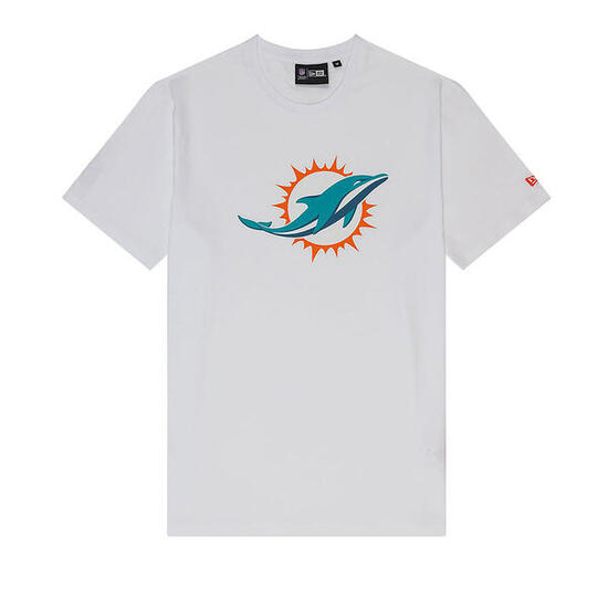 T-Shirt NFL Miami Dolphins New Era Logo Blanc