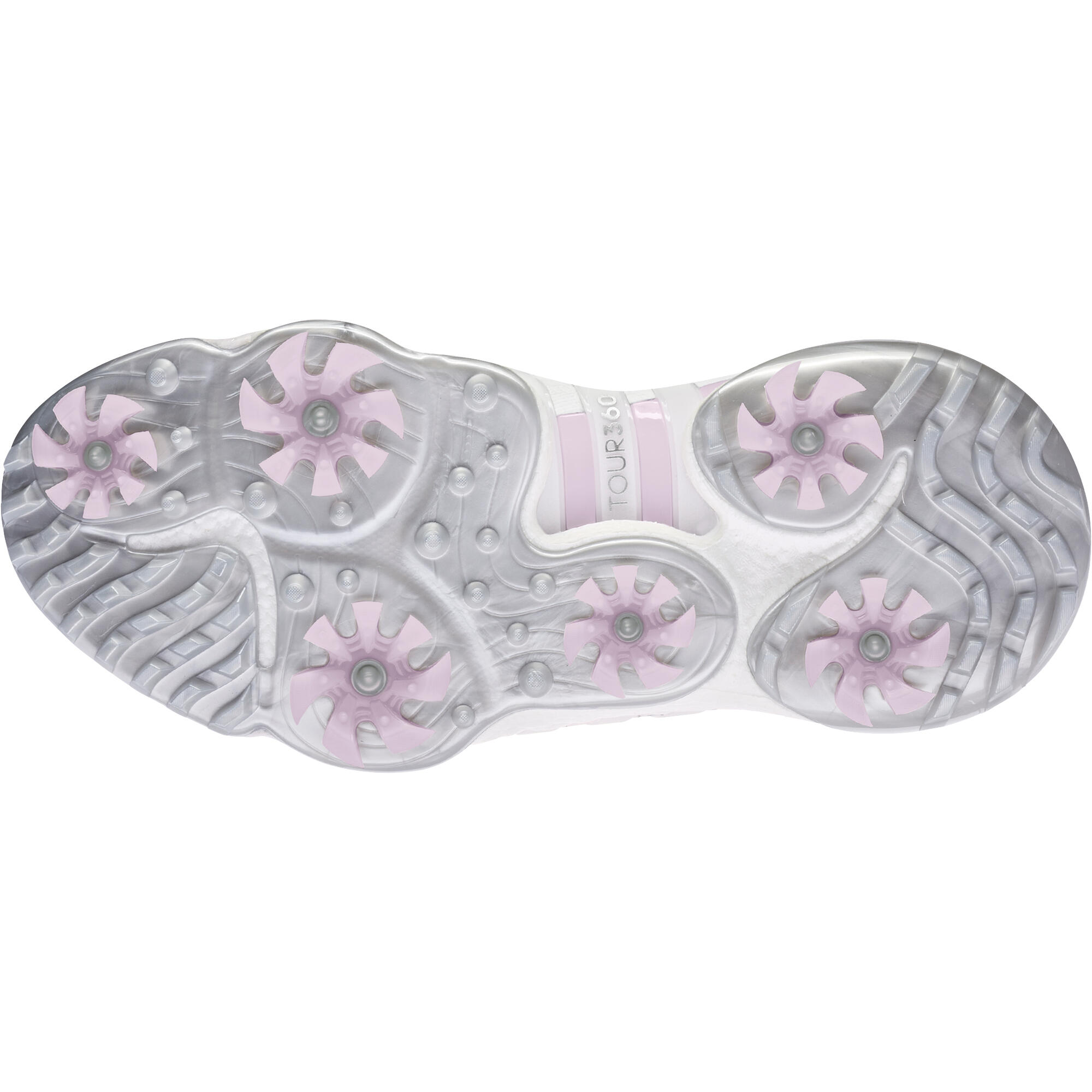 Adidas Tour360 22 Chaussures de golf pour femme, blanc/rose 3/6