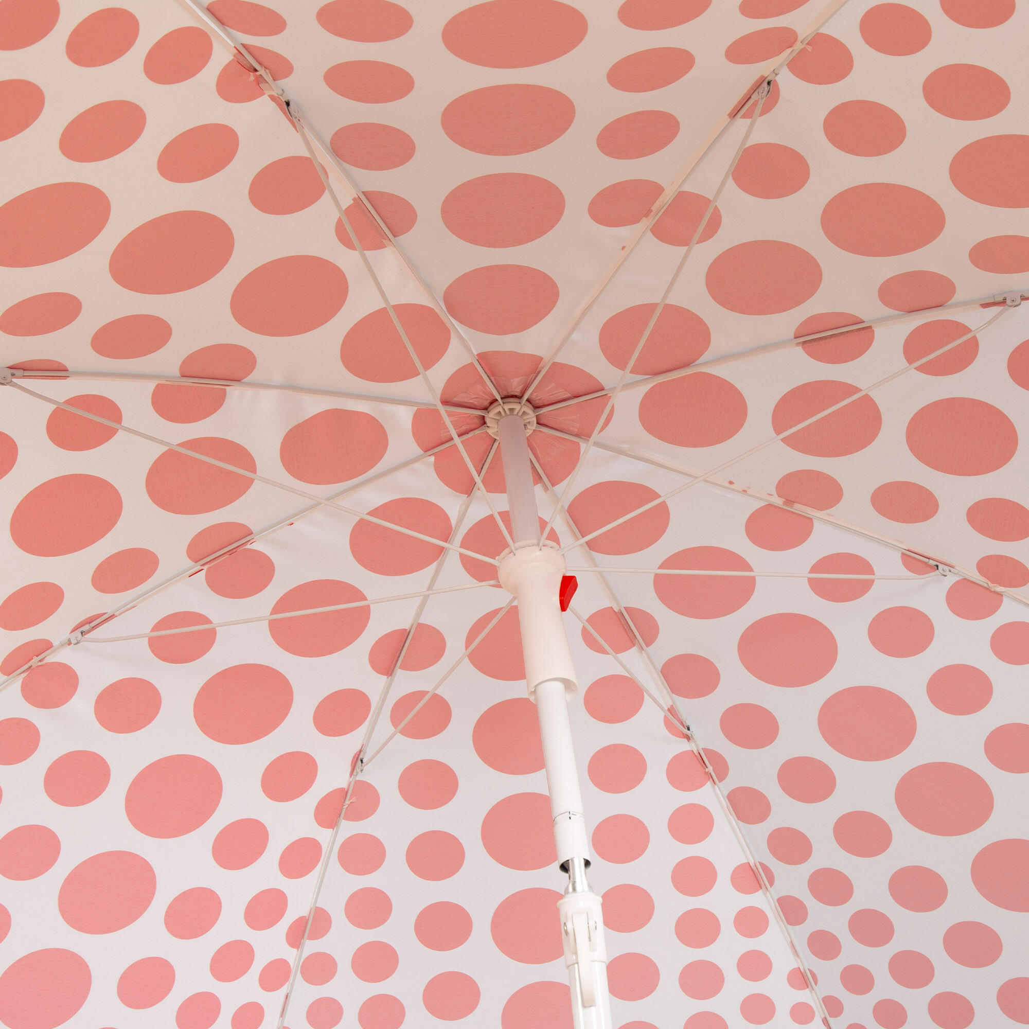 Aktive Sombrilla de playa 8 varillas 200 cm inclinable estampado lunares rojos 5/7