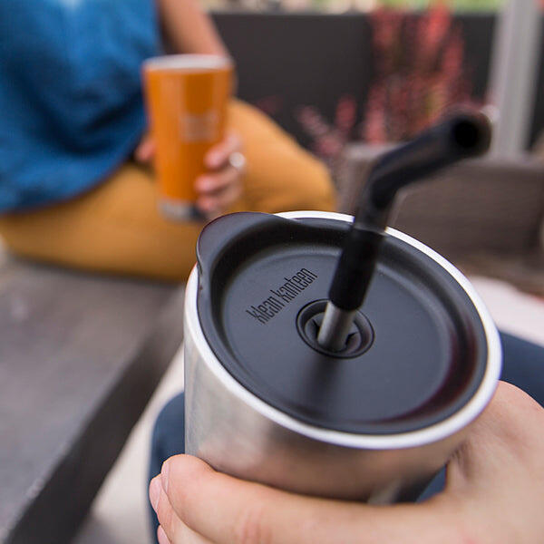 Klean Kanteen Paquet de 2 pailles - 8mm - Noir 2/5