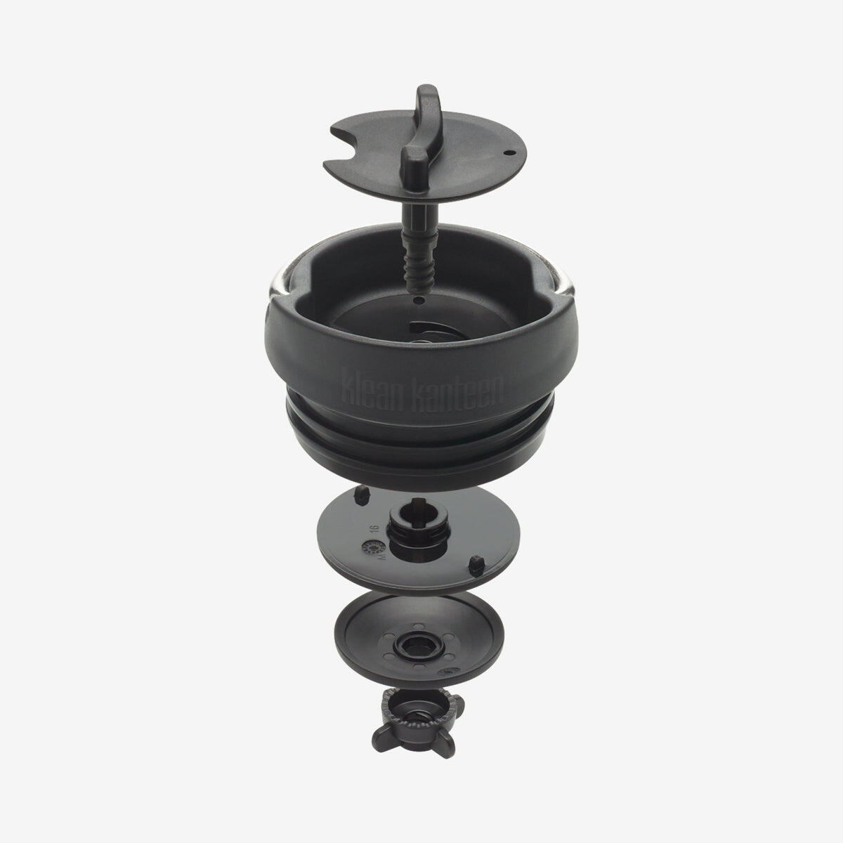 Термобутылка Klean Kanteen TKWide 12oz с крышкой Cafe Cap для кофе, 340 mL, Чёрный / 355 mL, Розовый — фото 4