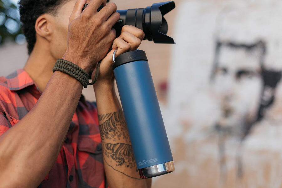 Klean Kanteen TKWide 20oz/592ml - Café Cap - Tofu 3/5
