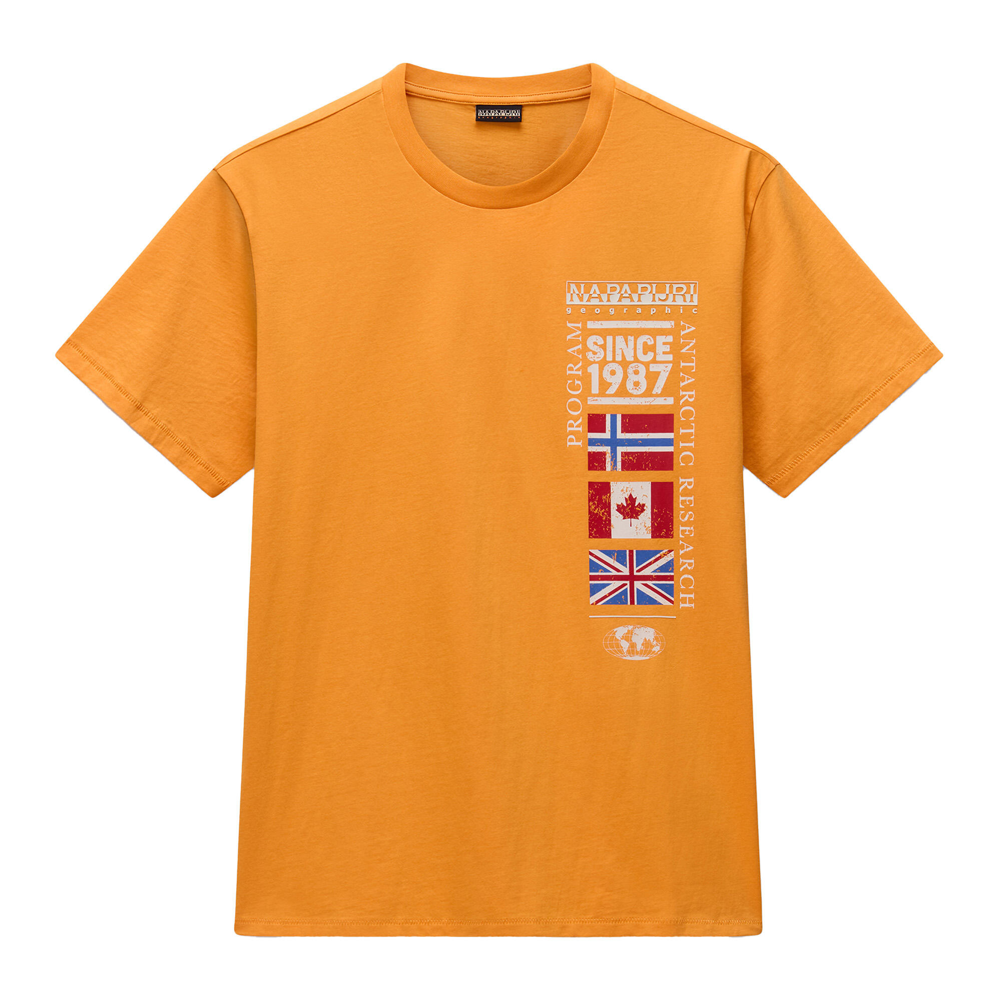Napapijri - T-shirt Homme Napapijri S-turin 1 - Maillot Manches Courtes - Orange - Decathlon