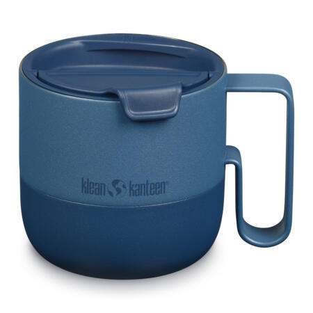 Klean Kanteen - Klean Kanteen Mug Rise 14oz/400ml - Couvercle Rabattable - Stellar - Bouteille Isotherme - Bleu - No Size - Decathlon