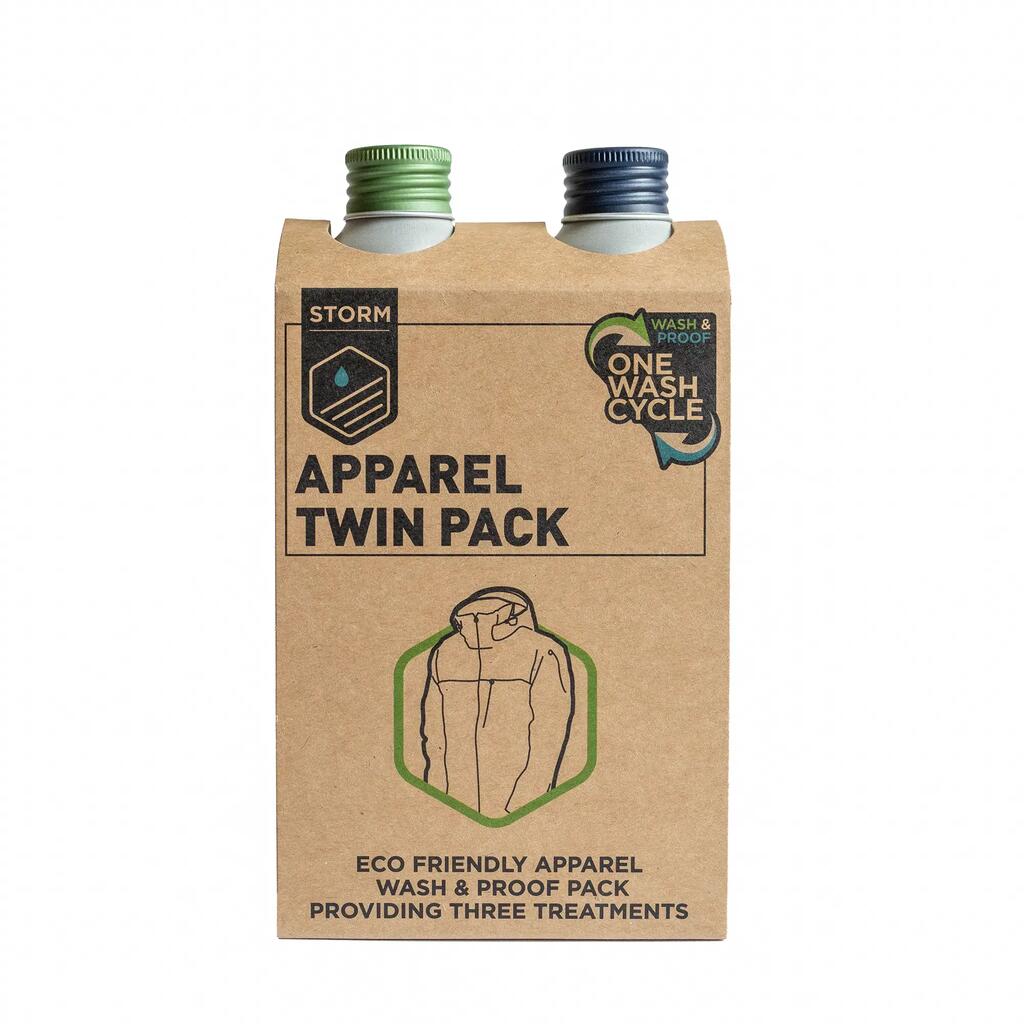 Storm Apparel Twin Pack - Performance Apparel Wash & Proofer - 225ml