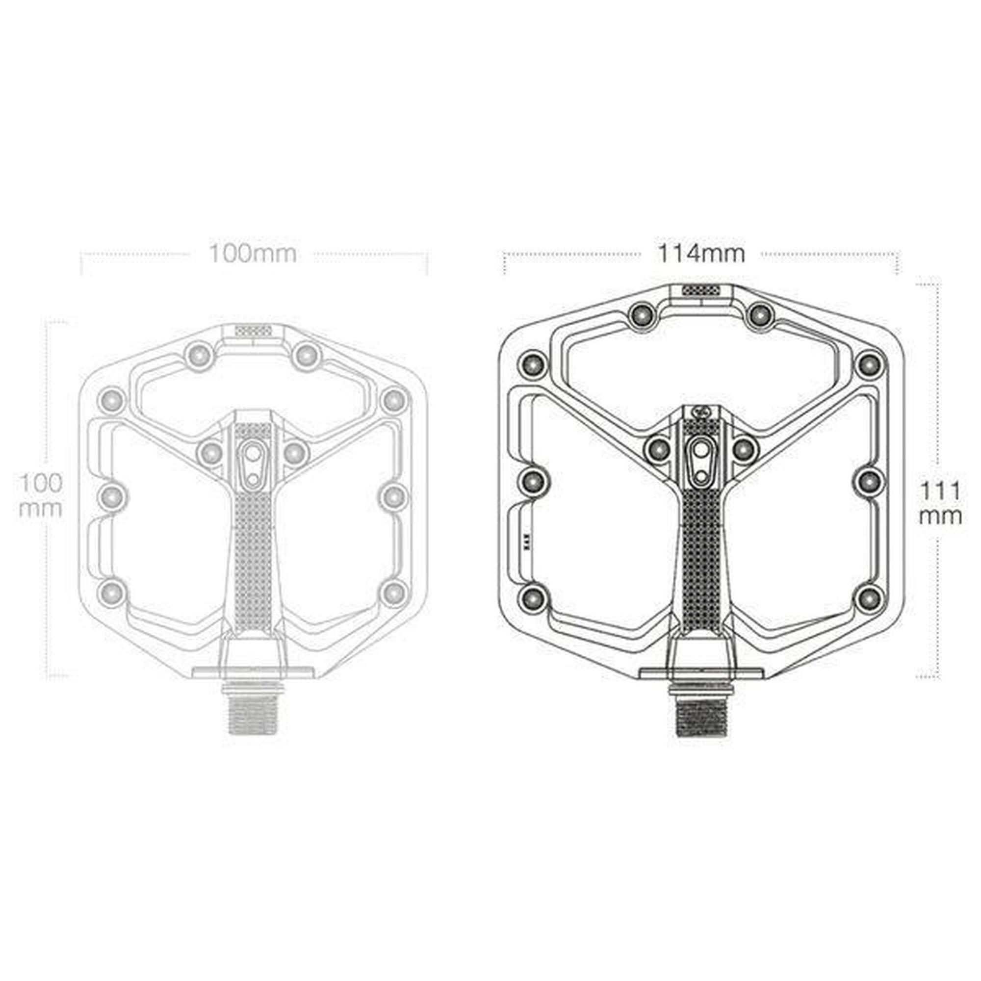 Paire de Pédales Plates Crankbrothers Stamp 7 Large - Orange