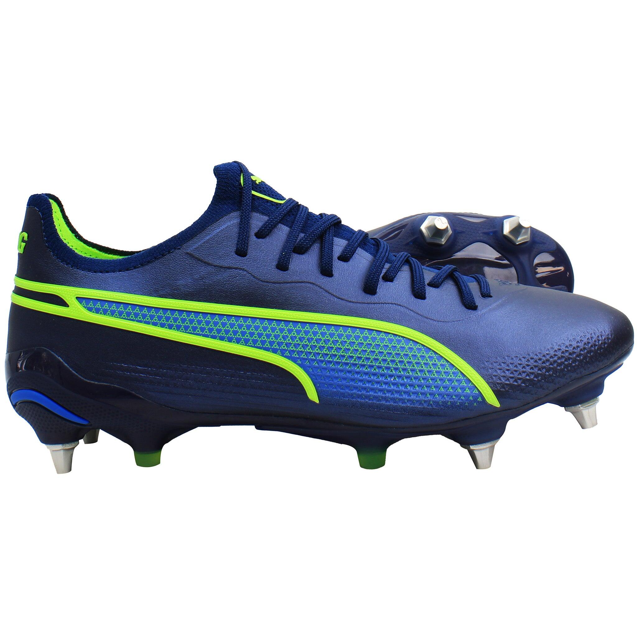 Botas de Futebol Puma King Ultimate MxsSG Masculinas Azuis 4/5