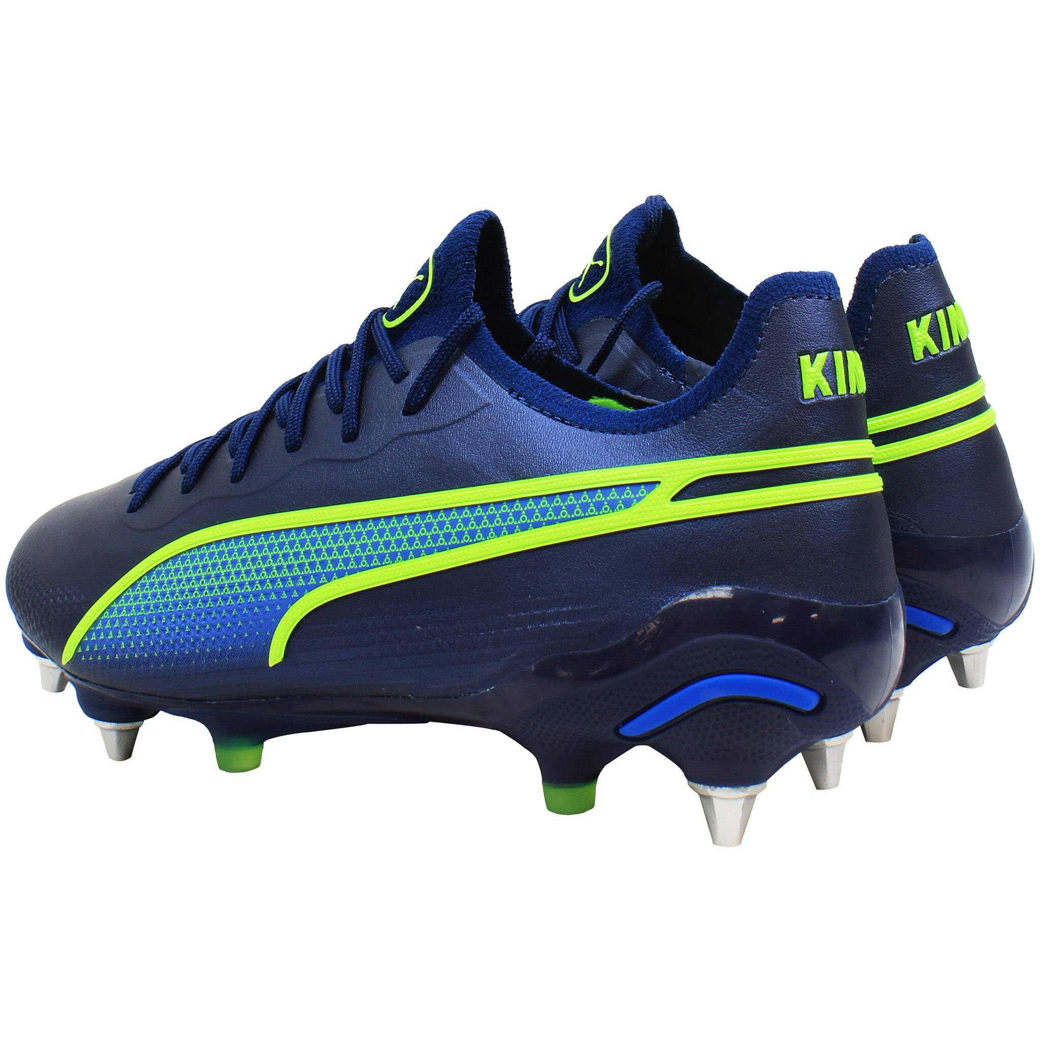 Botas de Futebol Puma King Ultimate MxsSG Masculinas Azuis 2/5
