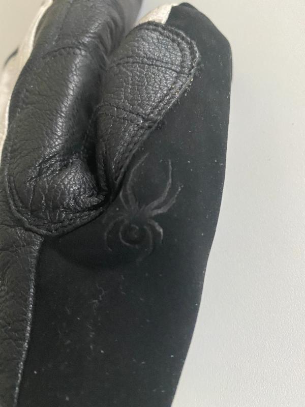 Entre Particuliers - SPYDER GANT DE SKI EN CUIR BLANC 2/5