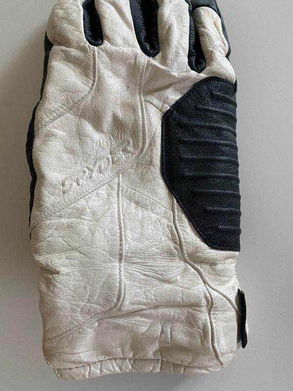 Entre Particuliers - SPYDER GANT DE SKI EN CUIR BLANC 5/5