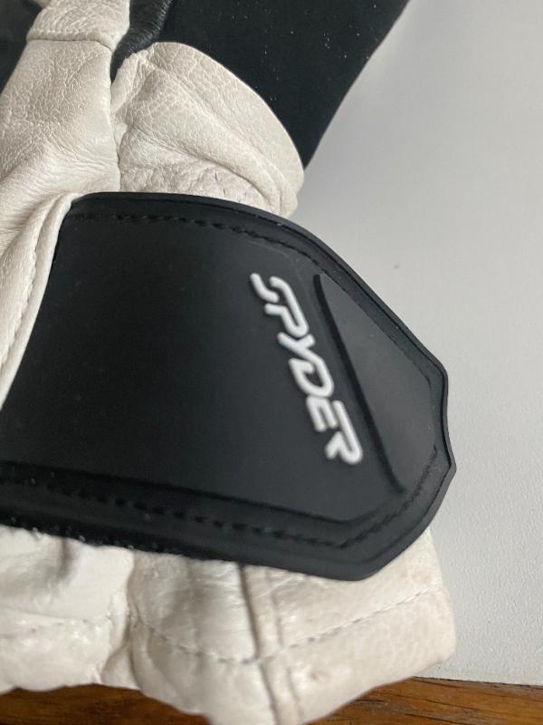 Entre Particuliers - SPYDER GANT DE SKI EN CUIR BLANC 3/5