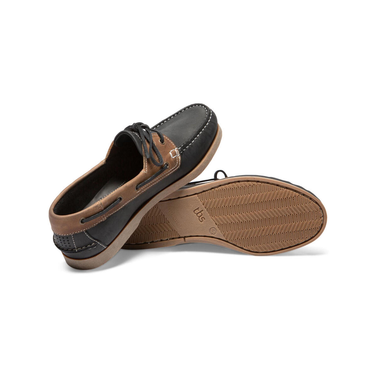 Chaussures bateau Homme PHENIS Marine/Tan 5/5