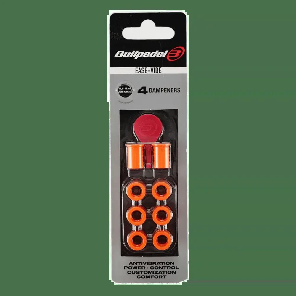 Blister (4 Pcs) Anti-vibrator Bullpadel Ease Vibe Orange