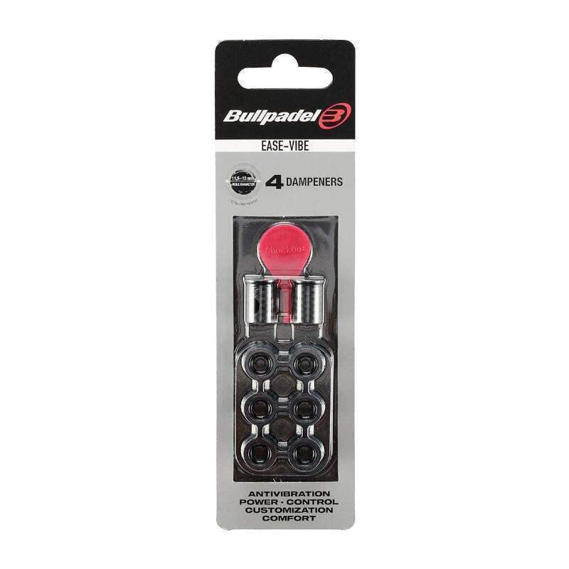 Blister (4 Pcs) Ease Vibe Bullpadel 005 Antivibrateur Noir