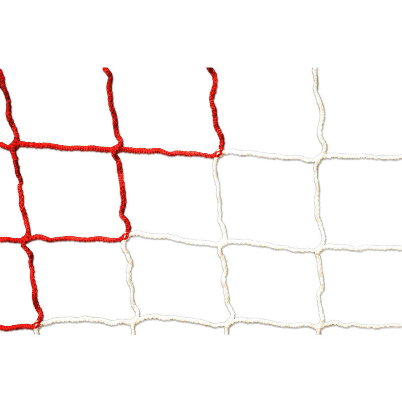 Fotbalová síť 3x2x0,5x1,2m - červená/bílá