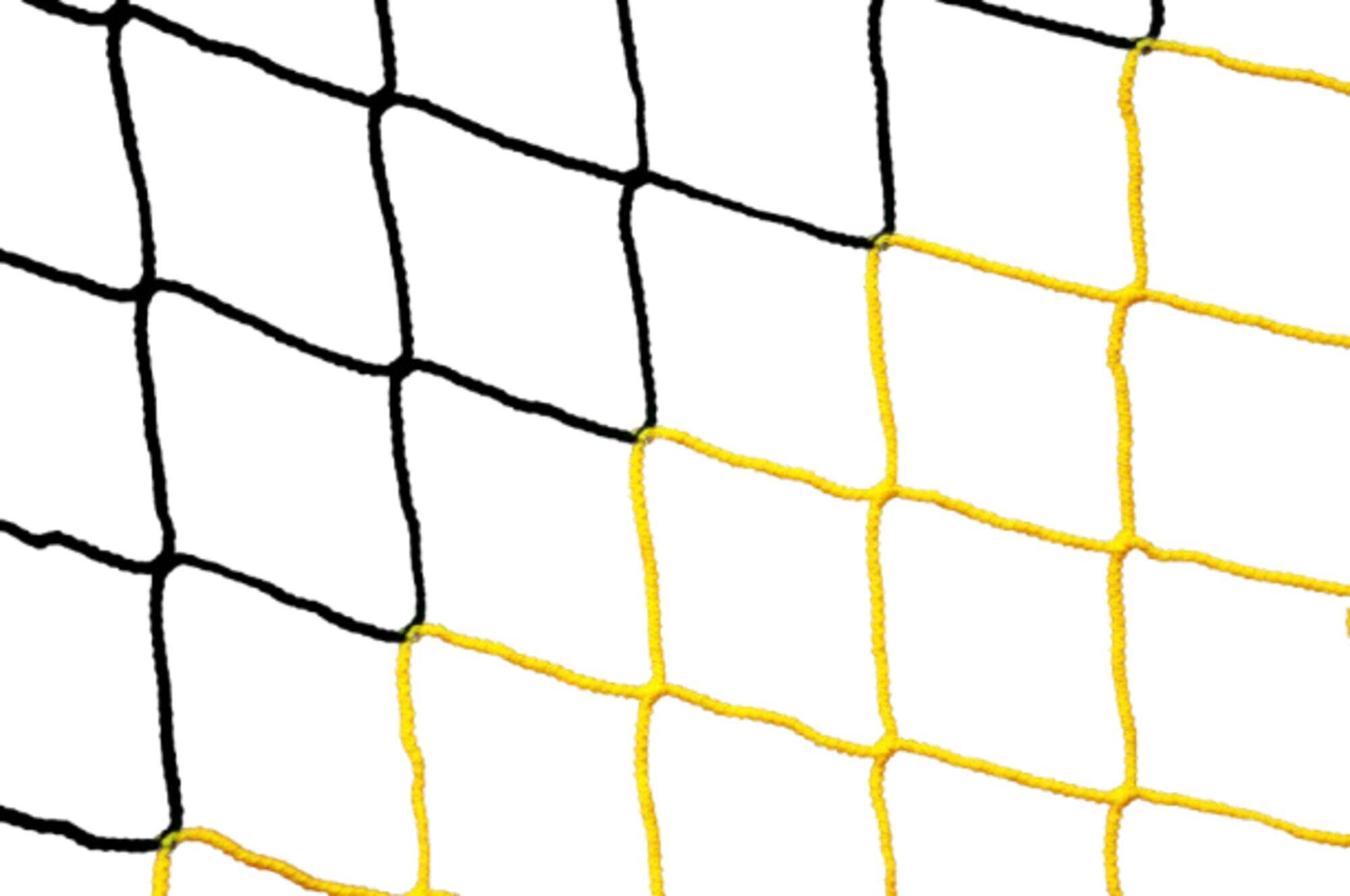 Voetbalnet 3x2x0,5x1,2m - geel/zwart 1/3