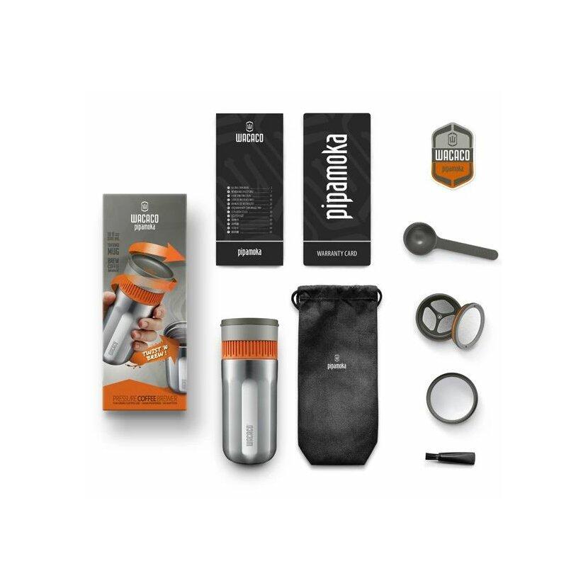 Cafetera portátil Pipamoka Pipa" café molido Wacaco 7/7