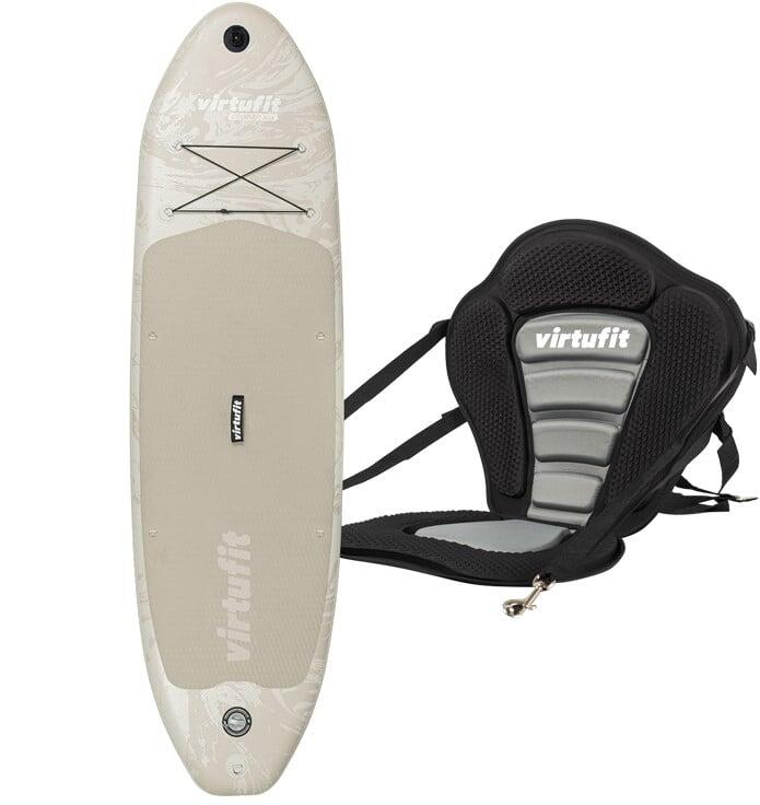 Deska SUP Cruiser 305 - Piaskowy beż - Z siedziskiem kajakowym, akcesoriami i to
