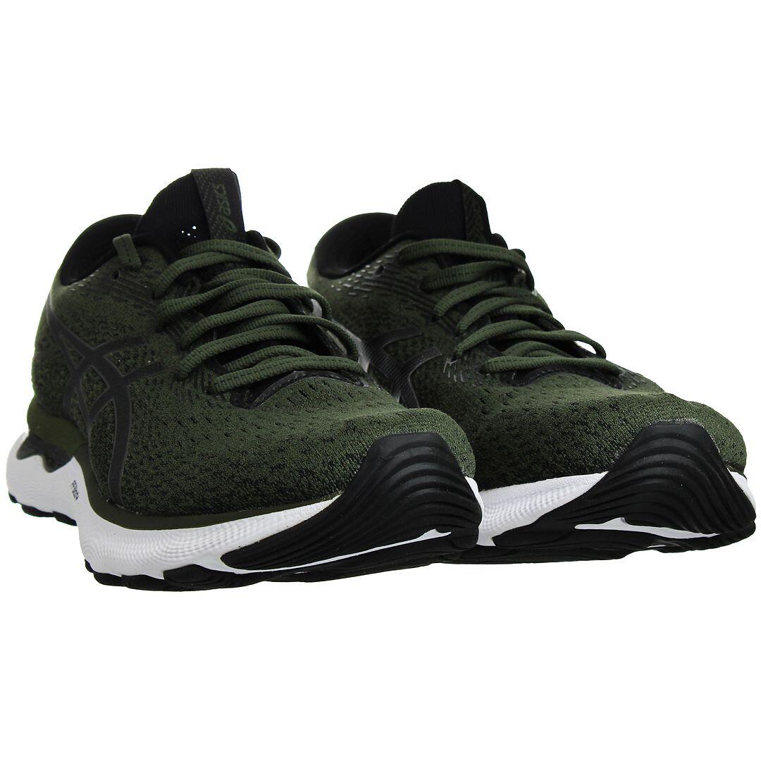 Asics Gel-Nimbus 24 Mens Green Running Trainers 2/5