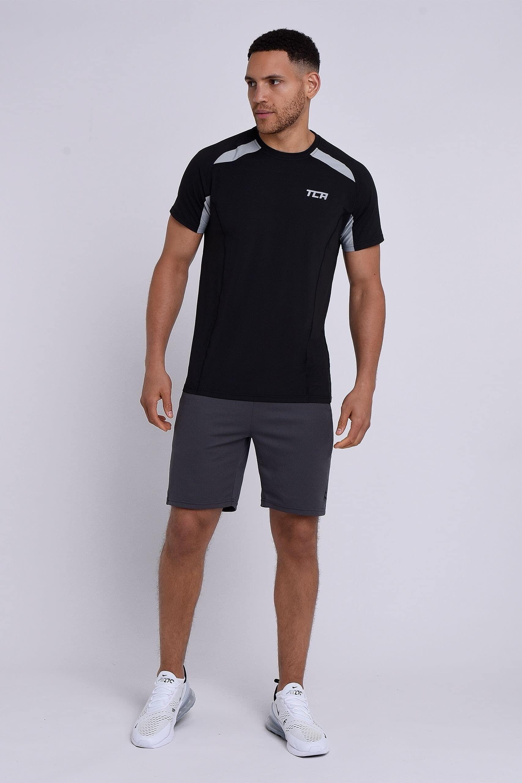 Quickdry Sport Tshirts für Herren Fitness - Kurzarm Sport Shirt für Männer 6/7