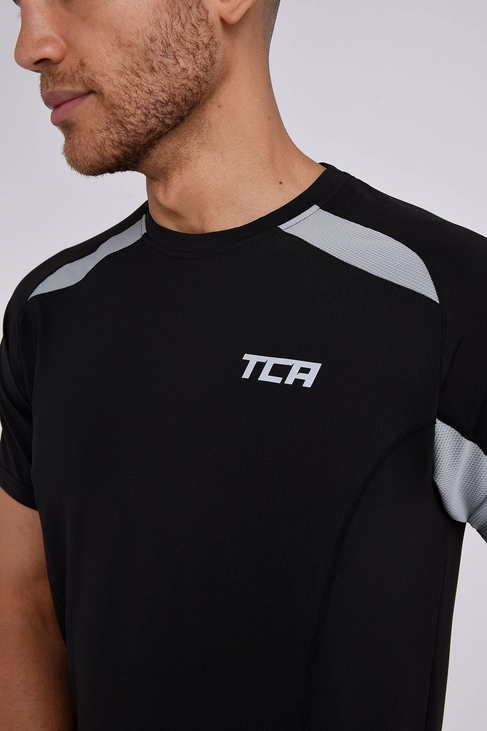 Quickdry Sport Tshirts für Herren Fitness - Kurzarm Sport Shirt für Männer 3/7