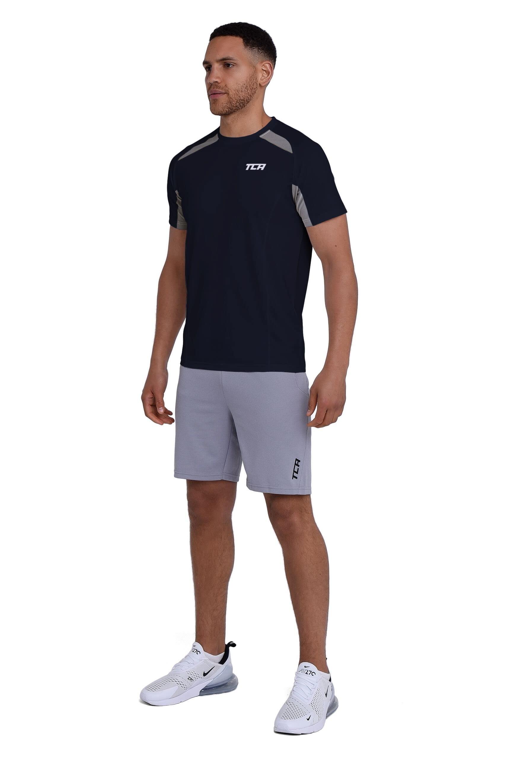 Heren T-shirt met korte mouwen en sneldrogend materiaal. 6/7