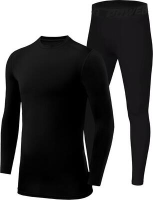 Completo a Compressione per Ragazzi con Maglia a Strato Base EeCollant