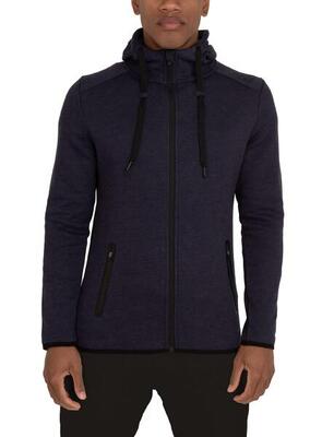 Heren revolution tech hoodie met ritssluiting zakken