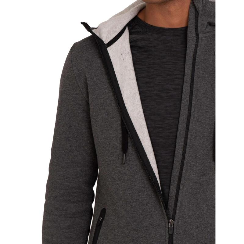 Sweat à Capuche Revolution Tech avec Poches à Fermeture Éclair pour Hommes